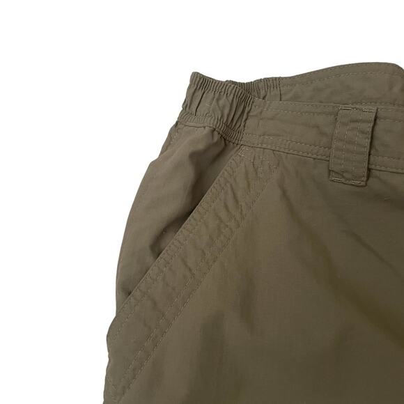 LL Bean army green nylon cargo outdoor pants size large - Picture 4 of 11